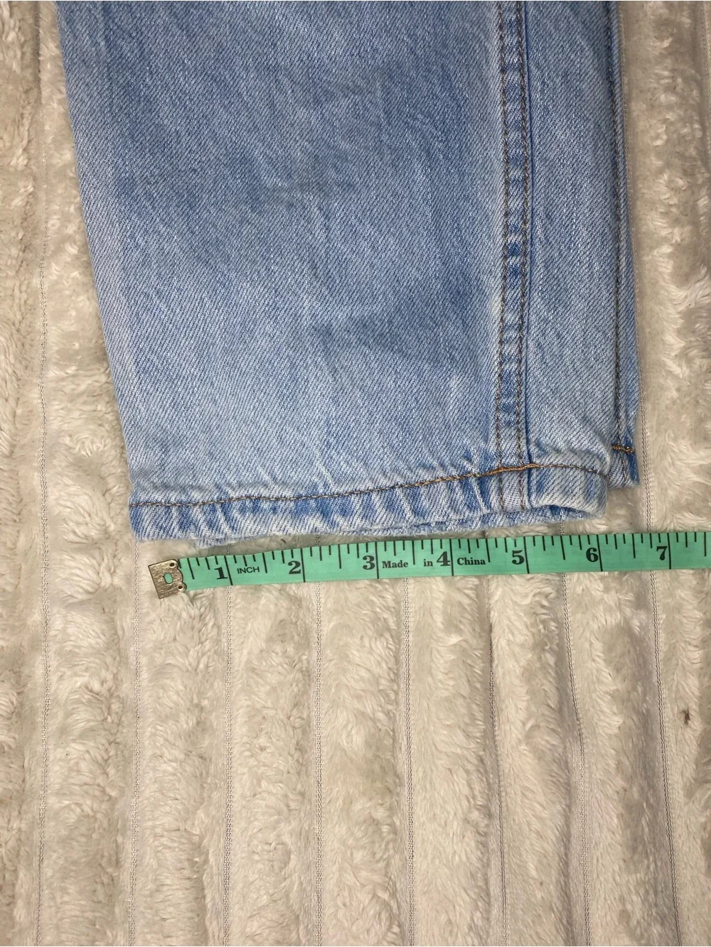 Aeropostale Light Blue Distressed Mom Jeans Size 2